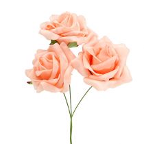 Prodotto Rose in schiuma Ø 6 cm rosa salmone 27 pz