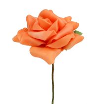 Prodotto Rosa in schiuma Ø7,5 cm arancione 18p