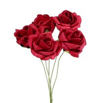 Prodotto Rosa rossa in schiuma Ø4cm 48 pz