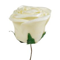 Rose in schiuma mescolano Ø6 cm bianco, crema, rosa madreperla 24 pezzi