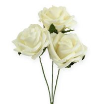 Prodotto Rosa in schiuma Ø6cm crema 27 pz
