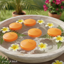 Prodotto Candela galleggiante ideale per decorazioni romantiche e per creare un'atmosfera rilassante in casa, 8 cm, 8 pezzi