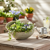 Prodotto Ciotola in ceramica con motivo a conchiglia per una decorazione elegante nel soggiorno, 23 cm