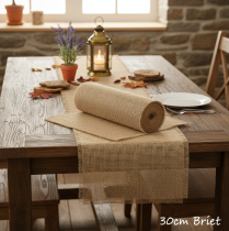 Prodotto Runner da tavolo nastro di iuta naturale 30 cm 10 m