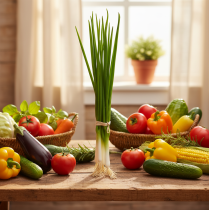 Prodotto Cipollotti artificiali decorativi L30cm 4 pezzi