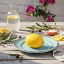 Prodotto Limone decorativo mediterraneo limone artificiale Ø6,5 cm 9 cm