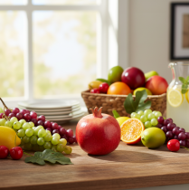 Prodotto Frutto artificiale melograno artificiale rosso giallo 9×11 cm