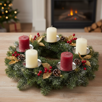 Prodotto Portacandele argento Ø10cm 4 pz