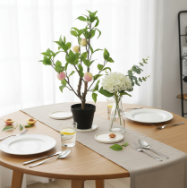 Prodotto Albero di pesco artificiale con 4 frutti, decorativo, H53cm