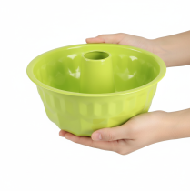 Prodotto Stampo decorativo in metallo per ciambella, verde mela, Ø23cm H12cm