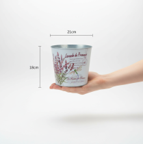 Prodotto Vaso in metallo, colore lavanda, Ø21cm H18cm