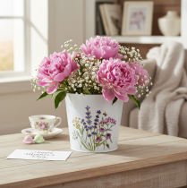 Prodotto Vaso per piante, fioriera, lamiera, fioriera Ø15cm H14cm