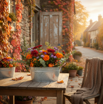 Prodotto Ciotola per fiori con manici, ciotola decorativa, in metallo, 17,5×12×9 cm