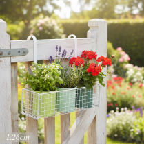 Prodotto Vaso da fiori sospeso, decorazione per balcone, decorazione per cucina, L26cm