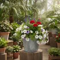 Prodotto Vaso per piante, vaso decorativo con manici, vaso in metallo per piantare Ø25,5 cm