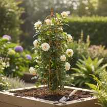 Prodotto Traliccio da giardino, supporto per piante rampicanti come rose e altre piante, ideale per il design del giardino, 108 cm, set da 2.