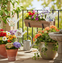 Prodotto Bastoncini decorativi per annaffiatoio, ideali per bouquet e decorazioni floreali da balcone, 34 cm, 12 pezzi