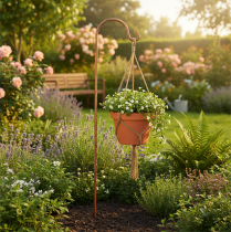 Prodotto Gancio da giardino per appendere lanterne e piante, decorazione per giardino e terrazzo, 98 cm