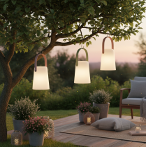 Prodotto Lampada con maniglia, luce LED portatile per uso esterno e interno, 22 cm, 3 pezzi