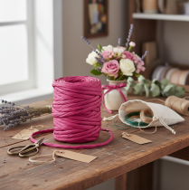 Prodotto Cordone di carta 6mm 23m rosa
