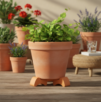 Prodotto Piedini per vasi da fiori, distanziatori per vasi da fiori, 7 cm, 3 pezzi
