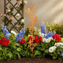 Prodotto Ramo decorativo da giardino con uccellini, in metallo, 100 cm