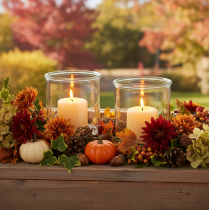 Prodotto Portacandele in vetro, rotondo, trasparente, versatile, 12 cm, 2 pezzi
