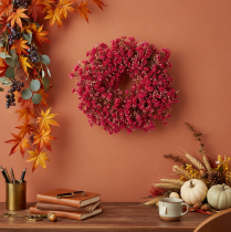 Prodotto Ghirlanda di fiori artificiali, decorazione con gypsophila, 30 cm