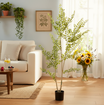 Prodotto Pianta artificiale in vaso, alta 130 cm, verde, decorativa