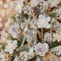 Prodotto Renne decorative in acrilico per albero di Natale, 14 cm, 4 pezzi