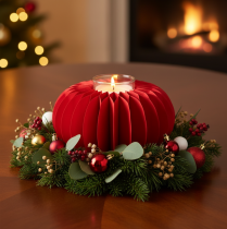 Prodotto Decorazione a forma di zucca in carta a nido d'ape, 34 cm, 2 pezzi