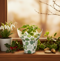 Prodotto Vaso di carta con motivo a trifoglio, decorazione di Capodanno, 12 cm, 12 pezzi