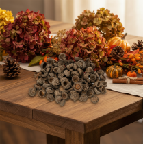 Prodotto Tappi di ghianda naturali, ciotole decorative per l'autunno e l'Avvento, 2 cm, 300 g