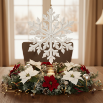 Prodotto Grande fiocco di neve decorativo, da appendere, 30 cm