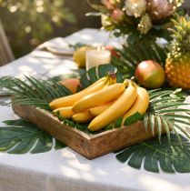 Prodotto Decorazione artificiale di banana gialla, frutto artificiale come quello vero, 18 cm