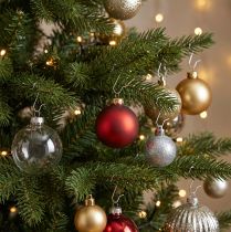 Prodotto Appendino a sfera Appendino in argento Palline di Natale 35mm 50 pz