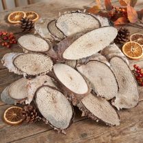 Prodotto Fette di legno di betulla fette ovali di betulla 4-9 cm 450 g