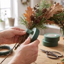 Prodotto Nastro floreale nastro floreale nastro da imballaggio verde 25mm 6 pz