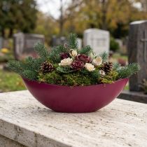 Prodotto Ciotola decorativa per barchetta per piante Berry 38,5 cm × 12,5 cm × 13 cm