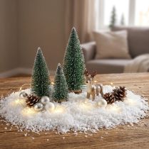Prodotto Fiocchi di neve decorativi bianchi decorazione invernale bianca 2,8 l