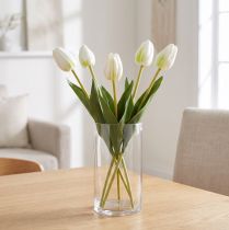 Prodotto Fiori di tulipano artificiali decorativi per un design d'interni elegante, 40 cm, 5 pezzi