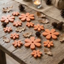 Prodotto Decorazione sparsa fiori in legno fiori d'arancio estivi Ø2–6cm 20 pz