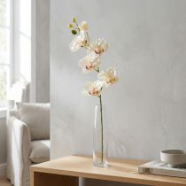 Prodotto Orchidea Phalaenopsis artificiale 6 fiori rosa crema 70 cm