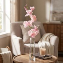 Prodotto Orchidea Phalaenopsis artificiale 6 fiori rosa 70 cm