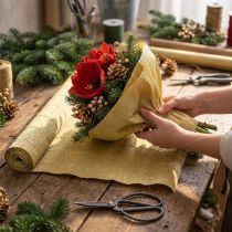 Prodotto Carta Crespa Fiorista Oro 50x250cm