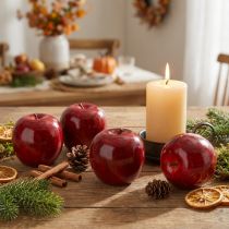Prodotto Mele decorative rosse, dipinte Ø8cm 6 pz