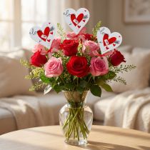 Prodotto Spina fiore cuore bianco con fiocco 7 cm 12 pz