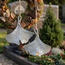 Prodotto Decorazione tombale foglia di ginkgo da appendere 10 cm 3 pz