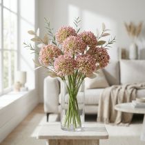 Prodotto Allium artificiale Rosa 55cm