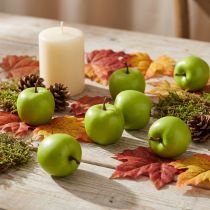 Prodotto Mini mele decorative verdi gialle artificiali H4,3 cm Ø3,6 cm 24 pz